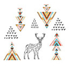 Nordic Style Geometry Art Wall Sticker For House Decoration Living Room Bedroom Decor Art Decals Mural Vinyl Wall Stickers Animals