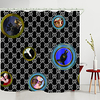 Nordic Style Series Digital Printing Shower Curtain Shower Curtains Hooks Modern Polyester New Design