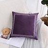 Northern Europe Light Luxury Solid Color Netherlands Velvet Box Embroidery Series Home Office Pillow Case Cover Living Room Bedroom Sofa Cushion Cover