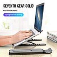 Notebook Computer Stand Tablet Computer Stand Black And White Cooling Base Foldable ABS Adjustment Notebook Computer Stand