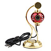 Novelty Lantern-shaped Webcam with Light Microphone (Golden)