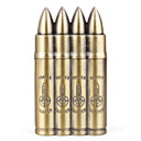 Novelty LED Bullet Butane Lighter (Gold)