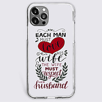 Novelty Letter Case For Apple iPhone 12 iPhone 11 iPhone 12 Pro Max Unique Design Protective Case Shockproof Back Cover TPU