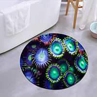 Novelty Round Mat Carpet Door Mat Bedroom Living Room Carpet Study Room Carpet Kitchen Bathroom Anti-slip Mat
