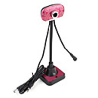 Novelty Superior Webcam with Microphone Photographing (Pink)