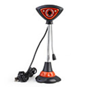 Novelty Triangle Webcam with Light Microphone (Orange)