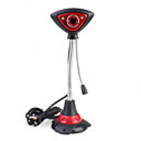 Novelty Triangle Webcam with Light Microphone (Red)