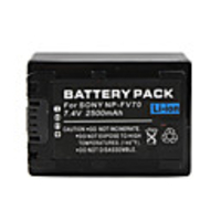 NP-FV70 Compatible 7.4V 2500mAh Battery Pack for Sony HDR-CX150E and More
