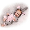 NPKCOLLECTION 12 inch NPK DOLL Reborn Doll Baby Boy Newborn Gift Artificial Implantation Brown Eyes Full Body Silicone with Clothes and Accessories for Girls