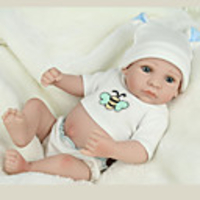 NPKCOLLECTION 12 inch NPK DOLL Reborn Doll Baby lifelike Cute Hand Made Child Safe Non Toxic Full Body Silicone 28cm with Clothes and Accessories for Girls