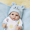 NPKCOLLECTION 12 inch NPK DOLL Reborn Doll Girl Doll Baby Boy Baby Girl lifelike Gift Artificial Implantation Blue Eyes Full Body Silicone with Clothes and Accessories for Girls