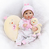 NPKCOLLECTION 16 inch NPK DOLL Reborn Doll Newborn lifelike Cute Child Safe Non Toxic with Clothes and Accessories for Girls