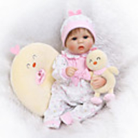 NPKCOLLECTION 16 inch NPK DOLL Reborn Doll Newborn lifelike Cute Child Safe Non Toxic with Clothes and Accessories for Girls