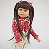 NPKCOLLECTION 18 inch NPK DOLL Reborn Doll Baby Newborn lifelike Cute Child Safe Non Toxic Full Body Silicone Silicone with Clothes and Accessories for Girls