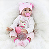 NPKCOLLECTION 22 inch NPK DOLL Reborn Doll Girl Doll Baby Toddler Toy Baby Girl Reborn Baby Doll Newborn lifelike Cute Lovely Parent-Child Interaction with Clothes and Accessories for Girls / Kid
