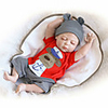 NPKCOLLECTION 22 inch Reborn Doll Baby Reborn Baby Doll lifelike Cute Hand Made Child Safe Non Toxic Full Body Silicone 55cm with Clothes and Accessories for Girls