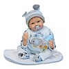 NPKCOLLECTION 24 inch NPK DOLL Reborn Doll Baby Boy Reborn Toddler Doll Newborn Gift Child Safe Non Toxic Artificial Implantation Blue Eyes Cloth 3/4 Silicone Limbs and Cotton Filled Body with