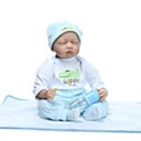 NPKCOLLECTION 24 inch NPK DOLL Reborn Doll Baby Boy Reborn Toddler Doll Newborn lifelike Gift Child Safe Parent-Child Interaction Cloth Silica Gel 3/4 Silicone Limbs and Cotton Filled Body with