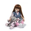 NPKCOLLECTION 24 inch NPK DOLL Reborn Doll Baby Girl Reborn Toddler Doll lifelike Gift Artificial Implantation Brown Eyes Cloth 3/4 Silicone Limbs and Cotton Filled Body with Clothes and Accessories