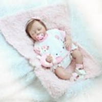 NPKCOLLECTION 24 inch NPK DOLL Reborn Doll Girl Doll Baby Girl Reborn Toddler Doll Newborn lifelike Gift Child Safe Non Toxic Cloth 3/4 Silicone Limbs and Cotton Filled Body with Clothes and