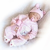 NPKCOLLECTION 24 inch NPK DOLL Reborn Doll Girl Doll Baby Girl Reborn Toddler Doll Newborn lifelike Gift Child Safe Non Toxic Cloth 3/4 Silicone Limbs and Cotton Filled Body with Clothes and miniinthebox