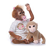 NPKCOLLECTION 24 inch Reborn Doll Baby lifelike Cute Artificial Implantation Brown Eyes Cloth 3/4 Silicone Limbs and Cotton Filled Body with Clothes and Accessories for Girls
