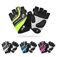 Nuckily Bike Gloves / Cycling Gloves Mountain Bike Gloves Mountain Bike MTB Road Bike Cycling Anti-Slip Breathable Shockproof Protective Fingerless Gloves Half Finger Sports Gloves Terry Cloth Black