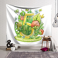 Number Flower Wall Tapestry Art Decor Blanket Curtain Hanging Home Bedroom Living Room Decoration Polyester miniinthebox