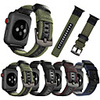 Nylon Genuine Leather Watchband For Apple Watch 44mm/42mm/40mm/38mm Strap Iwatch 4/3/2/1 Wrist Band Jeep Style Watchband Belt