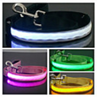 Nylon LED Light Dog Leash (120cm,  Assorted Colors)