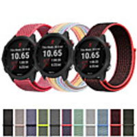 Nylon Watch Band Sport Loop Strap for Garmin Forerunner 245 645 Music Smart Watch Replacement Strap for Vivoactive 3/4 Vivomove HR
