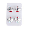 OB-503,  Luxury Crown car decorative sticker (silver)