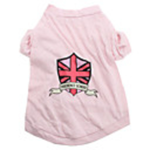 Obedience School Cotton T-shirt for Dogs (Pink,  Multiple Sizes Available)