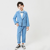 Ocean Blue Cotton Blend Ring Bearer Suit - 1 set Includes Coat / Pants
