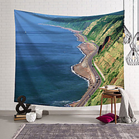 Ocean Highroad Mountain Wall Tapestry Art Decor Blanket Curtain Hanging Home Bedroom Living Room Decoration Polyester miniinthebox