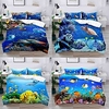 Ocean Landscape 3-Piece Duvet Cover Set Hotel Bedding Sets Comforter Cover with Soft Lightweight Microfiber,  Include 1 Duvet Cover,  2 Pillowcases (1 Pillowcase for Twin/Single) miniinthebox