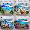 Ocean Landscape 3-Piece Duvet Cover Set Hotel Bedding Sets Comforter Cover with Soft Lightweight Microfiber,  Include 1 Duvet Cover,  2 Pillowcases (1 Pillowcase for Twin/Single) miniinthebox