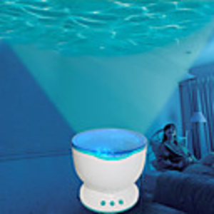 Ocean Sea Wave LED Projector MP3 Speaker USB Lamp (TRA-321)