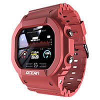 Ocean Smartwatch Support Heart Rate/Blood Pressure Measure,  Sports Tracker for Android/IOS Phones