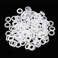OCOOL 150pcs White Rubber O-Ring For Cherry MX Switch Mechanical Keyboard