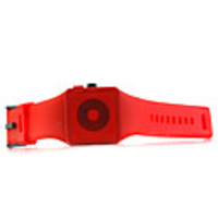 ODM NOXIN Digital Watches Round Plastic Material-Red