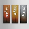 Oil Painting Hand Painted - Abstract / Floral / Botanical Comtemporary / Modern Stretched Canvas / Three Panels