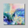 Oil Painting Hand Painted - Abstract Abstract Landscape Comtemporary Modern Stretched Canvas