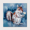 Oil Painting Hand Painted - Abstract Animals Modern Rolled Canvas (No Frame)