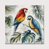 Oil Painting Hand Painted - Abstract Animals Modern Rolled Canvas (No Frame)