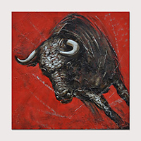 Oil Painting Hand Painted - Abstract Animals Modern Rolled Canvas (No Frame)