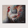 Oil Painting Hand Painted - Abstract Animals Vintage Modern Rolled Canvas (No Frame)