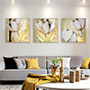 Oil Painting Hand Painted - Abstract Floral / Botanical Comtemporary Modern Rolled Canvas (No Frame)