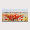 Oil Painting Hand Painted - Abstract Floral / Botanical Modern Rolled Canvas (No Frame)