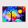 Oil Painting Hand Painted - Abstract Floral / Botanical Modern Rolled Canvas (No Frame)